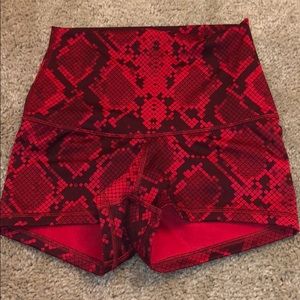 Lulu lemon high waisted fold over shorts